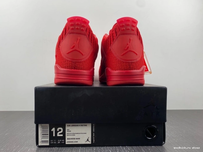 Rep AQ3559-600 Red 4 Retro Flyknit Jordan 0704